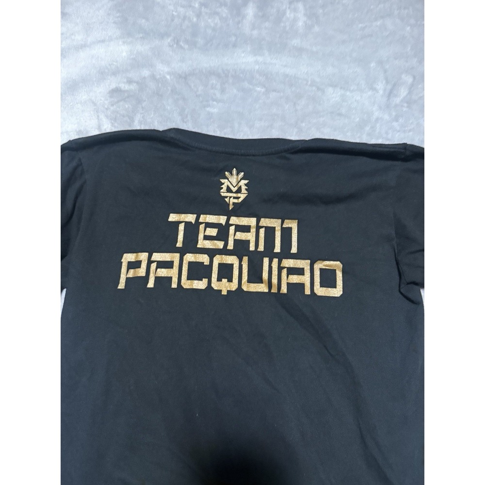 Team Pacquiao T-Shirt Men Small Black Manny Pacquiao Pacman Graphic Tee - Picture 5 of 6